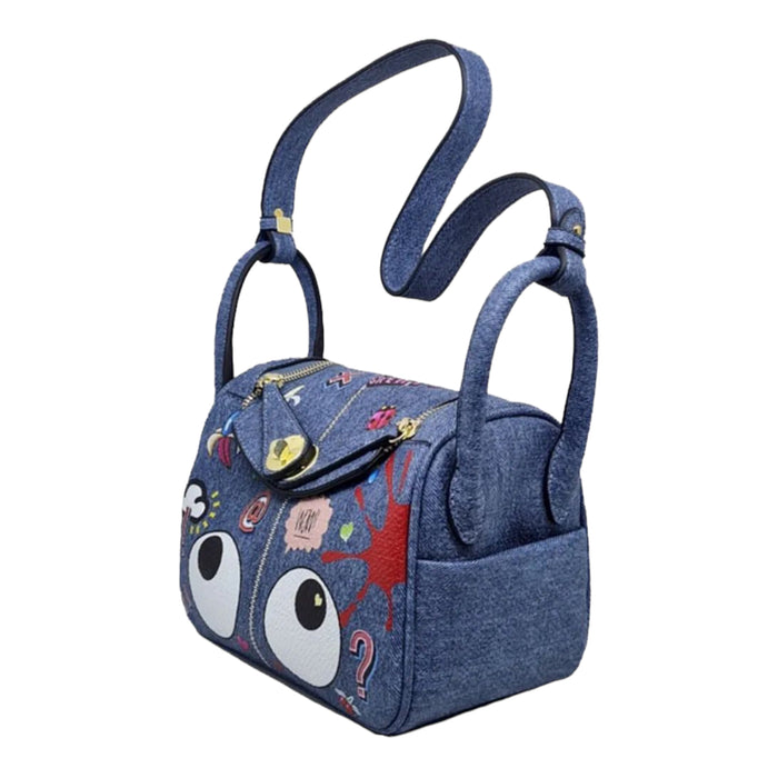 Denim Lindy Eye Theme Bag - Travellers Hat Boutique