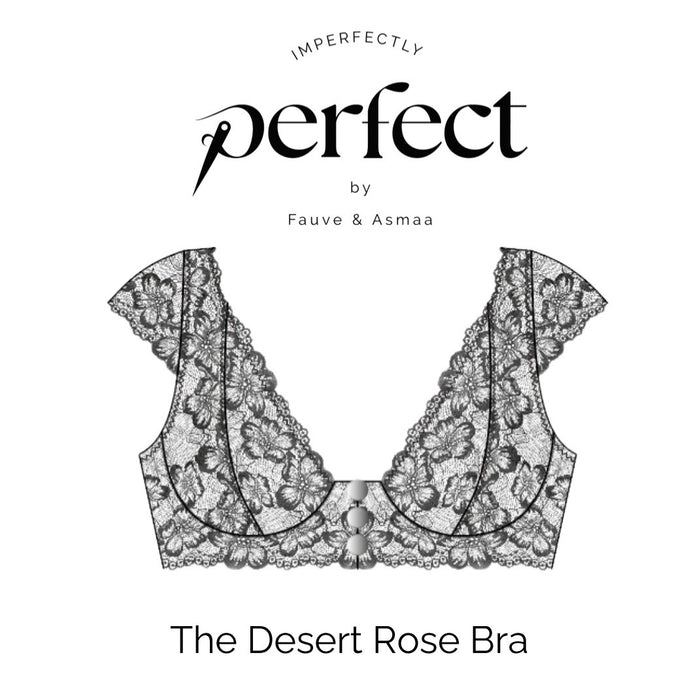 Desert Rose Bra Kit - Make it Your Own Stretch Bra Kit with Lace Option