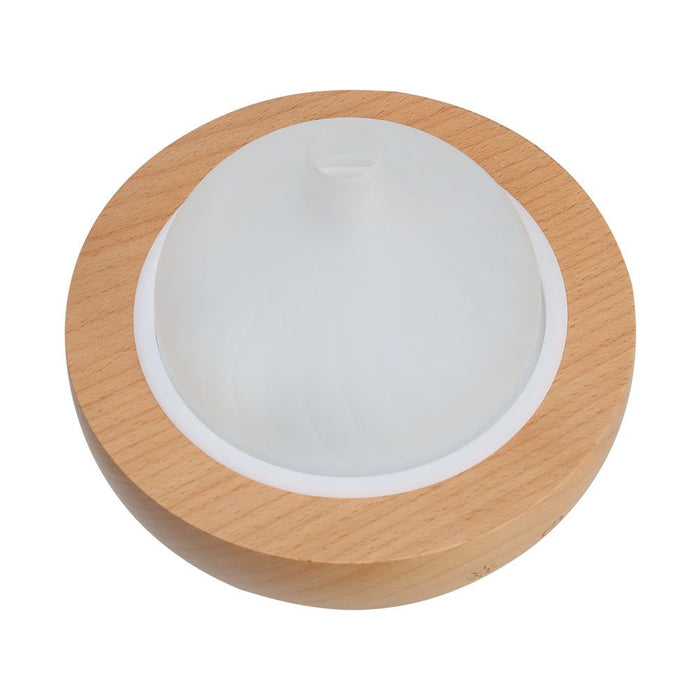Devanti Aroma Aromatherapy Diffuser LED Oil Ultrasonic Air Humidifier Glass Wood -Home Living Store - -
