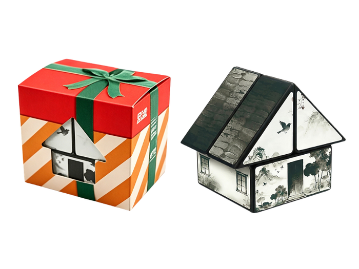 DianSheng 2x2 House (Ink Wash) - Black