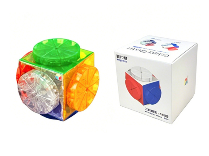DianSheng Galaxy 2x2 Magic Wheel (8EQ, Magnetic) - Transparent Stickerless