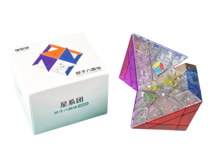 DianSheng Galaxy Dual Octahedron (Magnetic + Ball-Core) - Transparent Stickerless