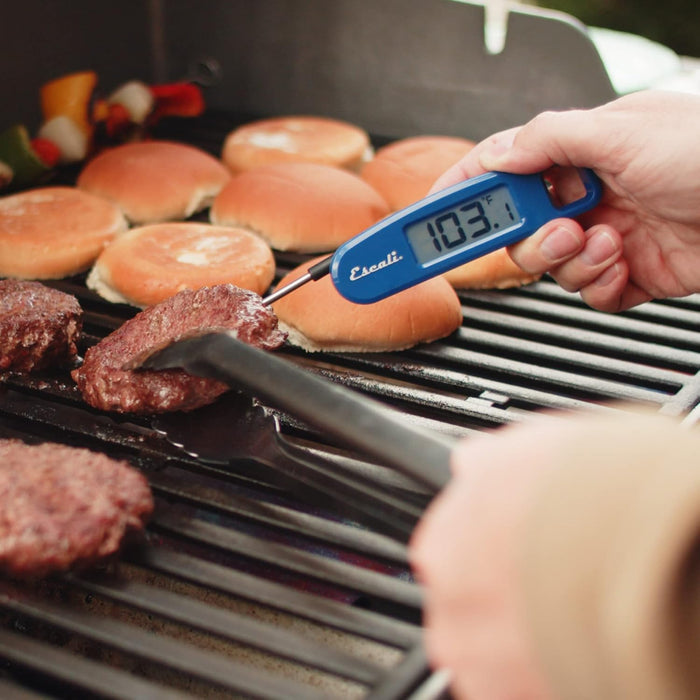 Digital Compact Folding Thermometer in use