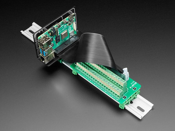 DIN Rail Mount Bracket for Raspberry Pi / BeagleBone / Arduino by The Pi Hut - The Pi Hut