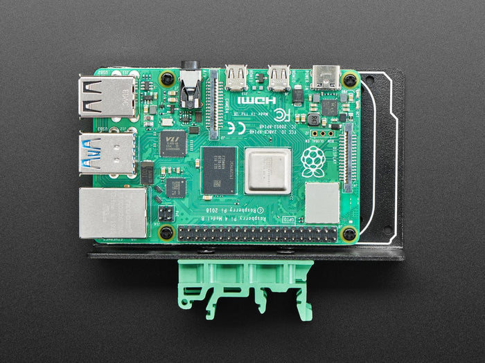 DIN Rail Mount Bracket for Raspberry Pi / BeagleBone / Arduino by The Pi Hut - The Pi Hut