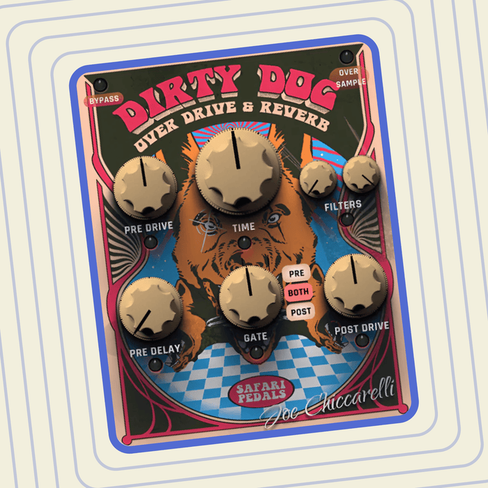 Dirty Dog Reverb - Wild Reverb & Drive w/Joe Chiccarelli - Safari Pedals