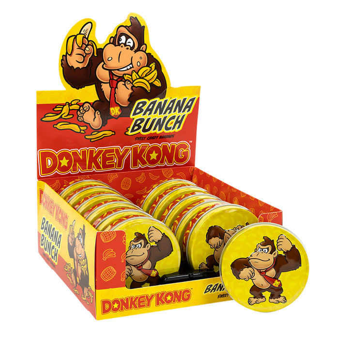 Donkey Kong Banana Bunch Candy Tin - 12 Count