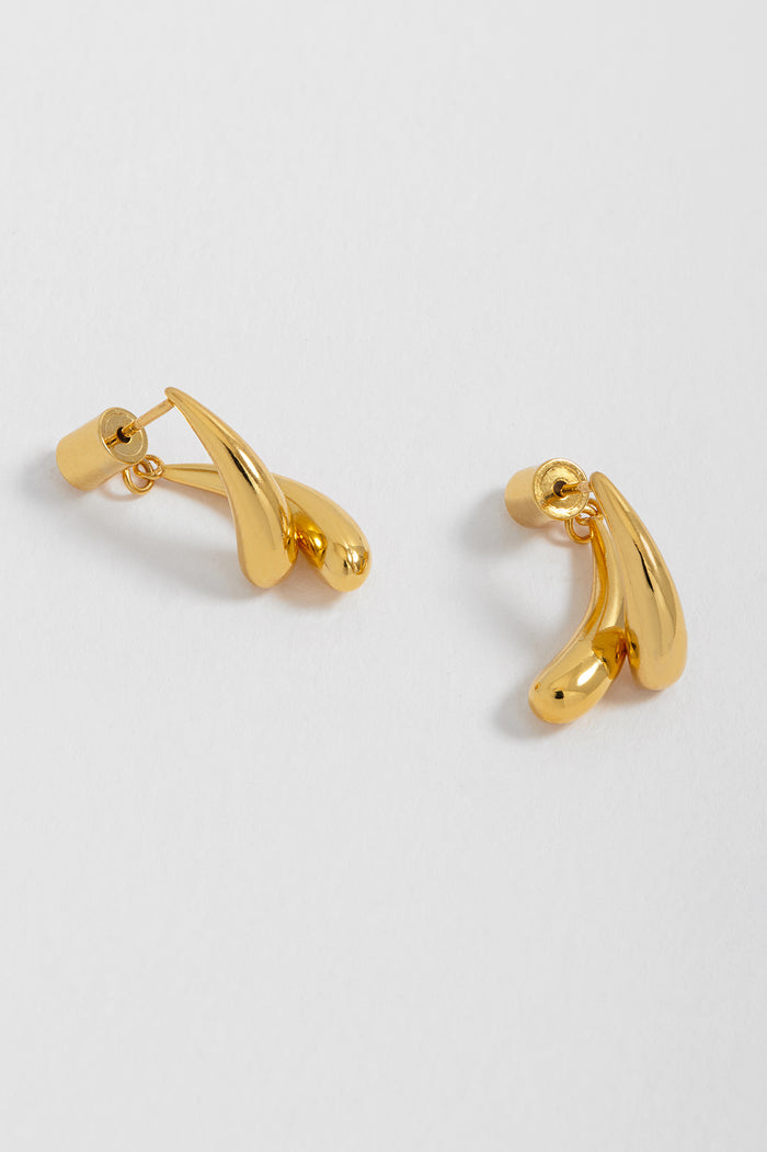 Double Droplet Illusion Earrings
