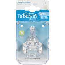 Dr Brown 2pk Level 2 Nipp Size 2ct Dr. Brown'S 2pk Level 2 Standard Nipple, 3-6 Months - 7223930488