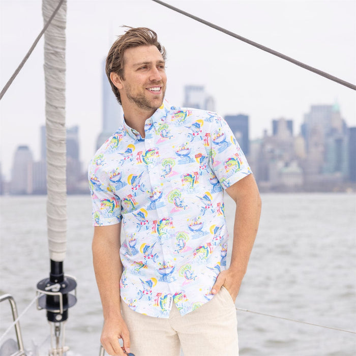RSVLTS RSVLTS Short Sleeve Shirt "Drinking Like Fish" – KUNUFLEX Short Sleeve Shirt