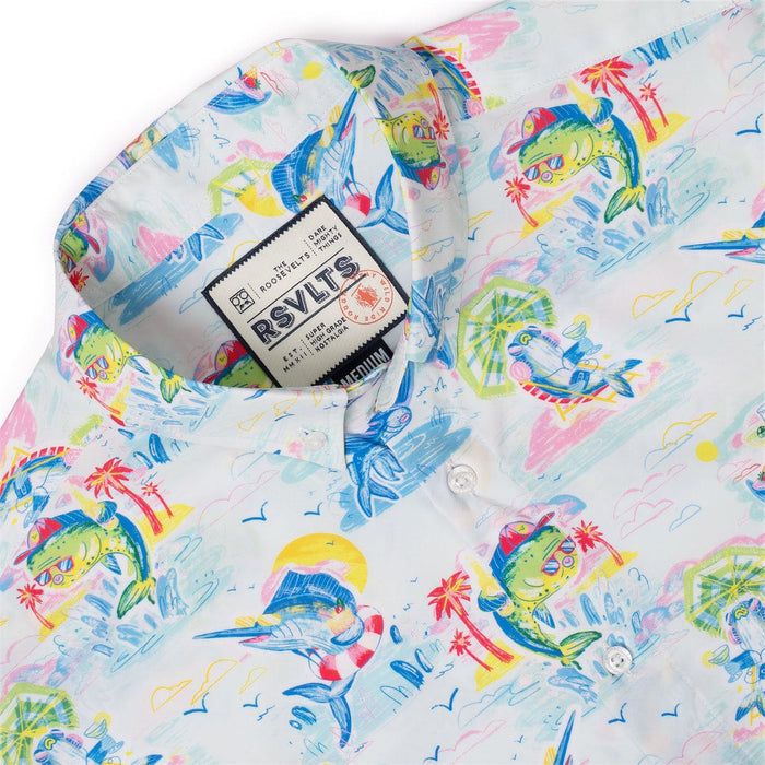 RSVLTS RSVLTS Short Sleeve Shirt "Drinking Like Fish" – KUNUFLEX Short Sleeve Shirt