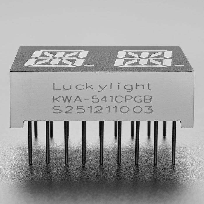 Dual Alphanumeric Display - Green 0.54" Digit Height - Pack of 2 by Adafruit - The Pi Hut