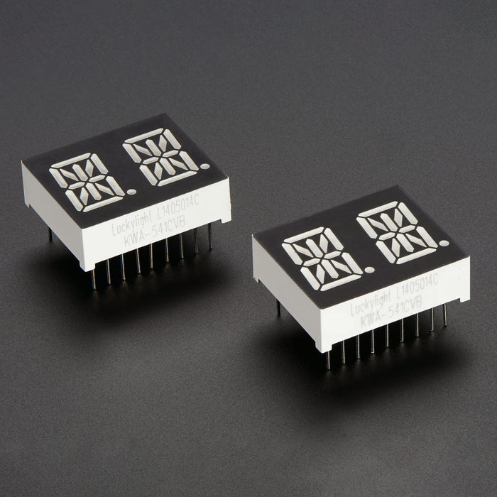 Dual Alphanumeric Display -Yellow 0.54" Digit Height - Pack of 2 by Adafruit - The Pi Hut