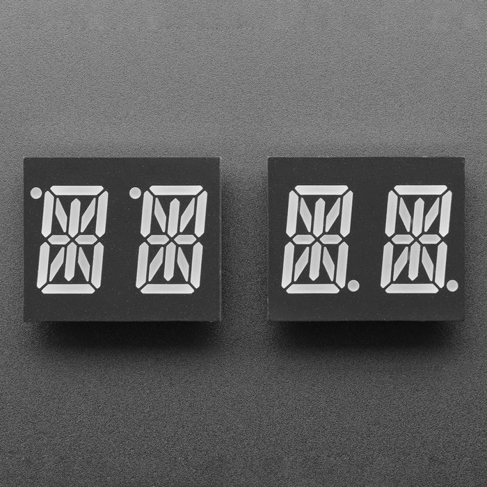 Dual Alphanumeric Display -Yellow 0.54" Digit Height - Pack of 2 by Adafruit - The Pi Hut