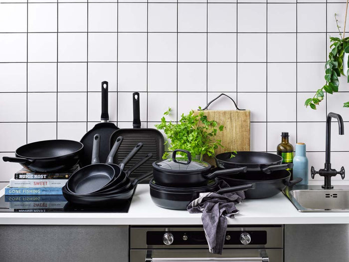 Easy Induction grillpan 26x26 cm zwart collectie