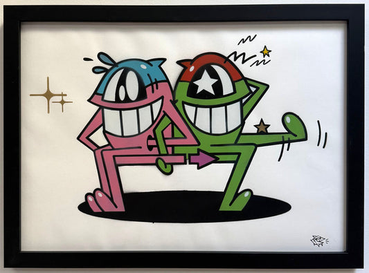 EL PEZ - original on paper - 1/1 [FRAMED]