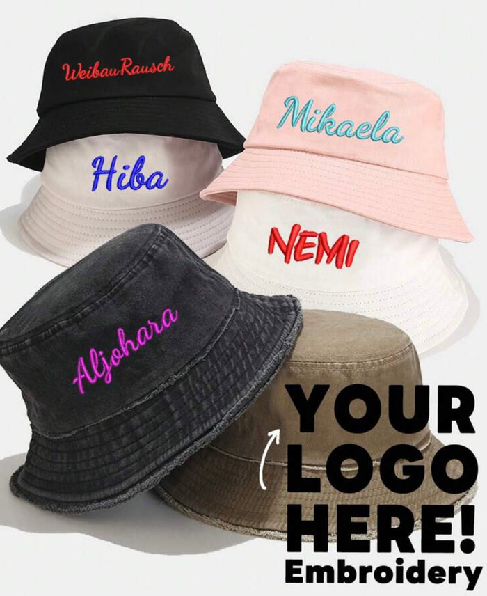 Embroider Bucket Hat Adult & Kid - Travellers Hat Boutique