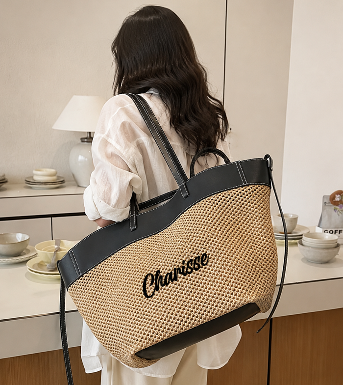 Embroidered Carryall Tote