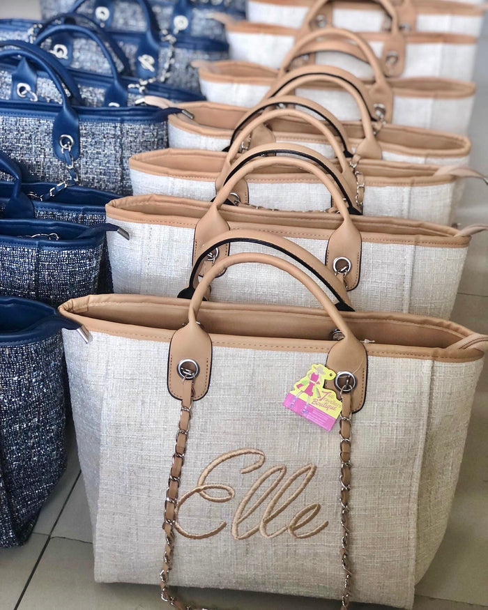 Embroidered Chain Bag - Travellers Hat Boutique