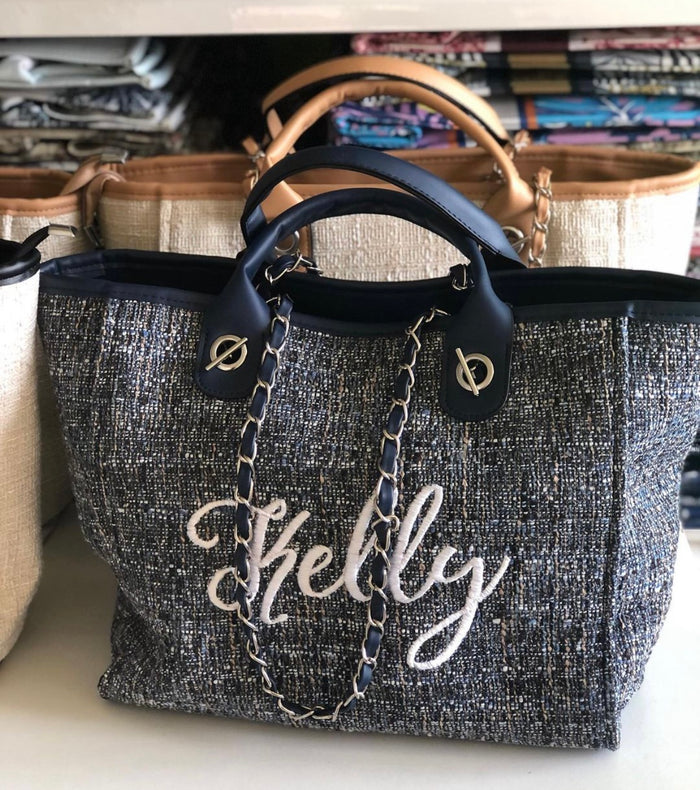 Embroidered Chain Bag - Travellers Hat Boutique