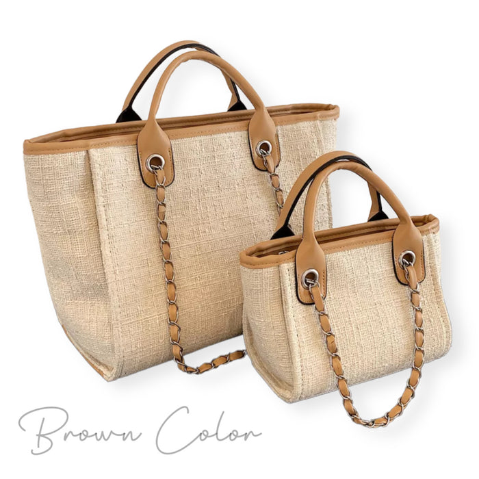 Embroidered Chain Bag - Travellers Hat Boutique