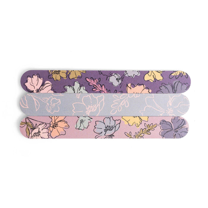 Emery Board Set: Wild Blossom Purple