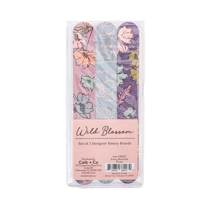 Emery Board Set: Wild Blossom