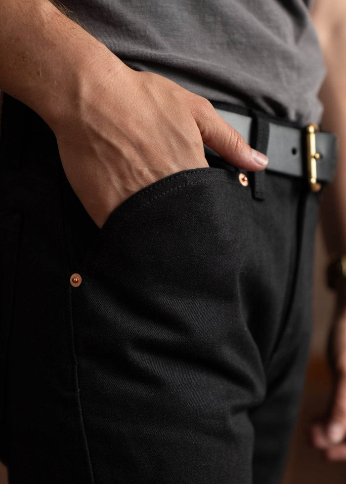 Enduro Denim Jeans in Black - Iron & Resin