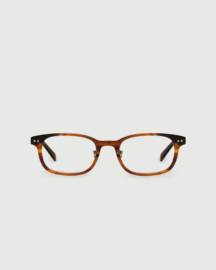 Cherry Tort::Ernest Eyeglasses rectangle tort acetate front