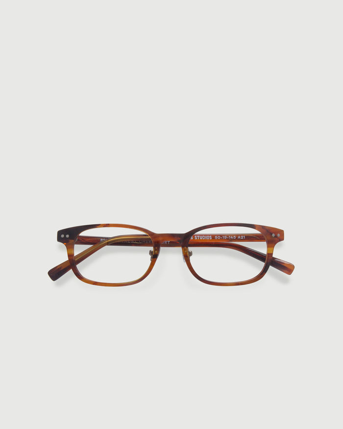 Cherry Tort::Ernest Eyeglasses rectangle tort acetate top