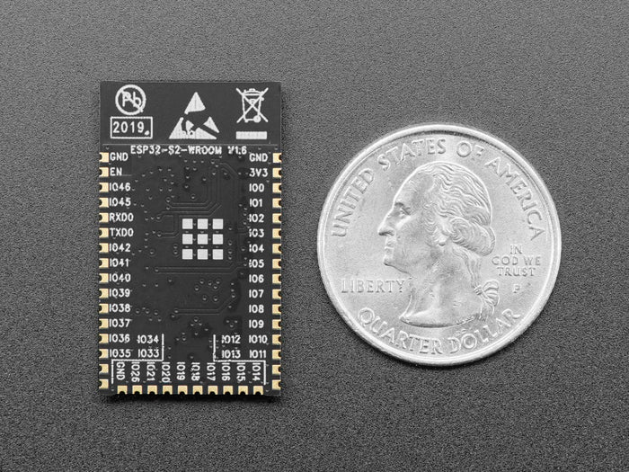 ESP32-S2 WROOM Module with PCB Antenna - 4 MB flash and no PSRAM (4MB Flash) by Espressif - The Pi Hut
