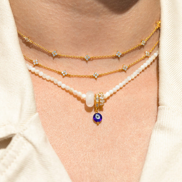 Evil Eye Charm Beaded Necklace