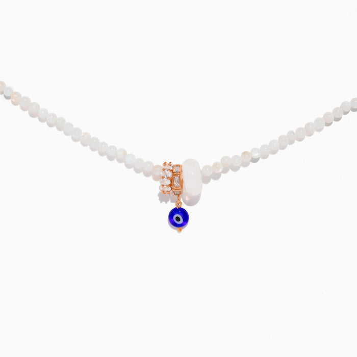 Evil Eye Charm Beaded Necklace