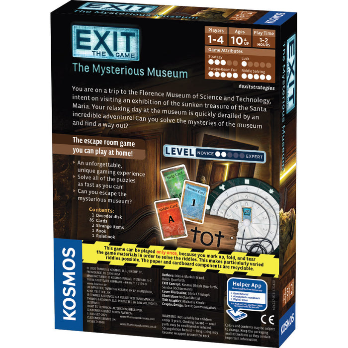 EXIT: The Mysterious Museum Games Thames & Kosmos