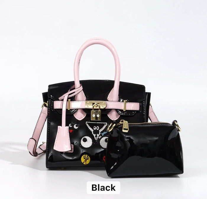 Eye Theme Glossy Bag Travellers Hat Boutique