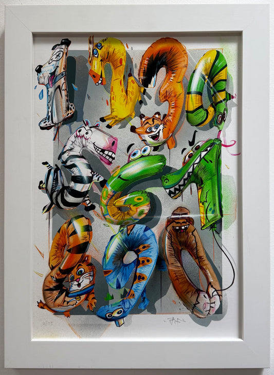 FANAKAPAN - Animal Numbers - 4/115 [FRAMED]
