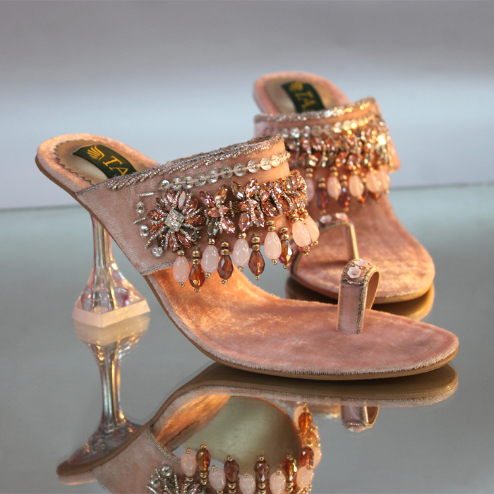 Fancy Heel Slippers For Women