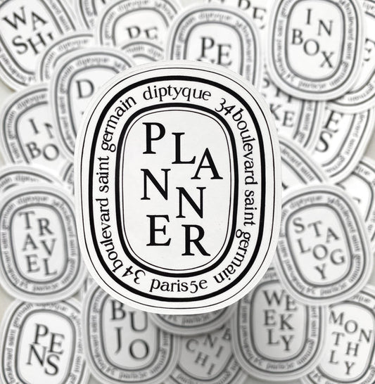 Fancy Label Die Cut Stickers | $2 Tuesday