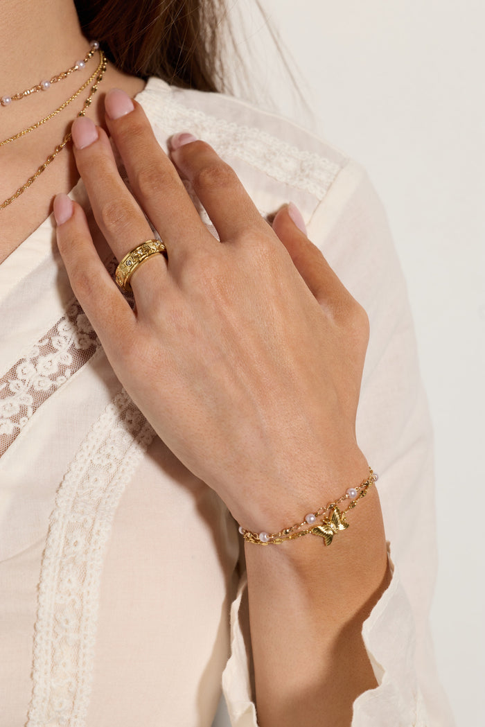 Festival Double Strand Butterfly Bracelet