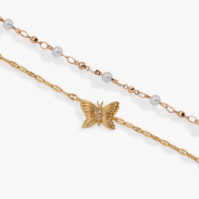 Festival Double Strand Butterfly Bracelet