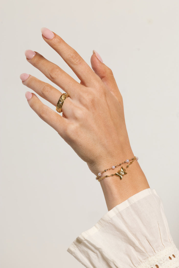Festival Double Strand Butterfly Bracelet