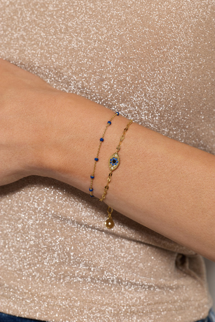 Festival Double Strand Evil Eye Bracelet