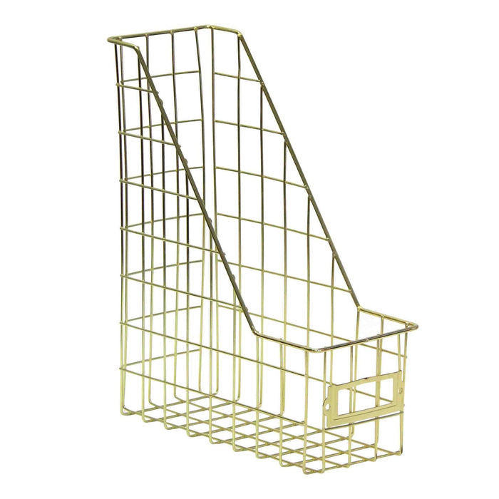 Fine Living File Holder - Gold