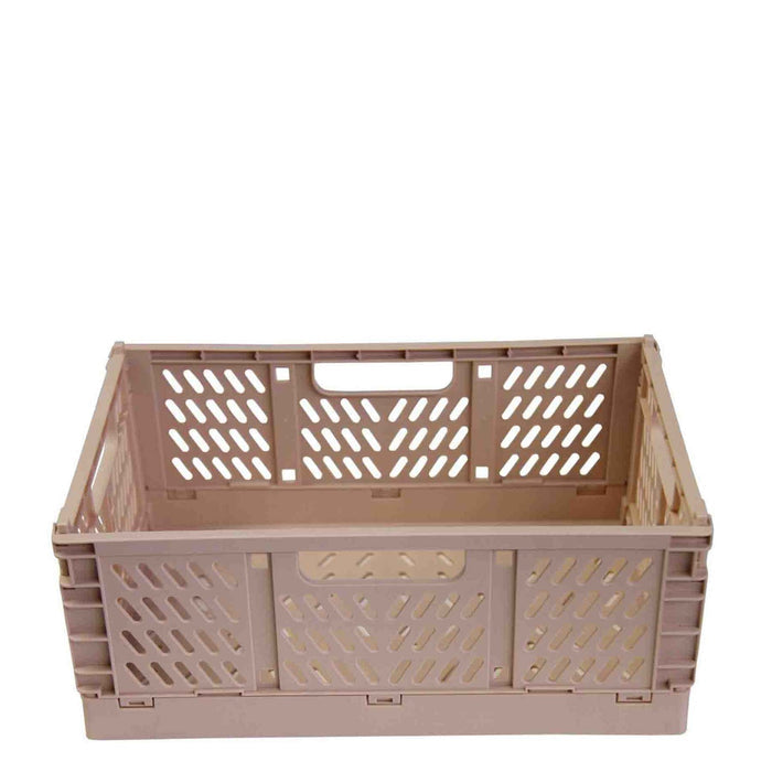 Fine Living Large Folding Crate - Pink