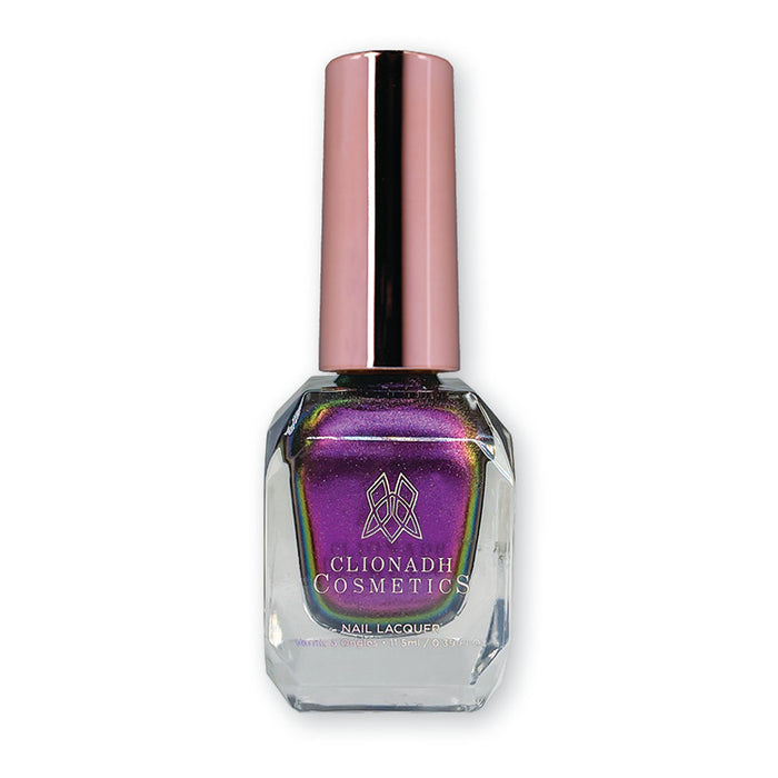 Flame-Blown nail lacquer bottle in front of a white background.