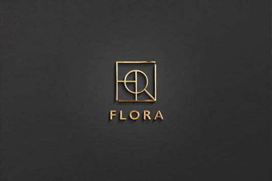 FLORA - Name Logo Design | Instant Download | Premade Logo | Minimalist Design