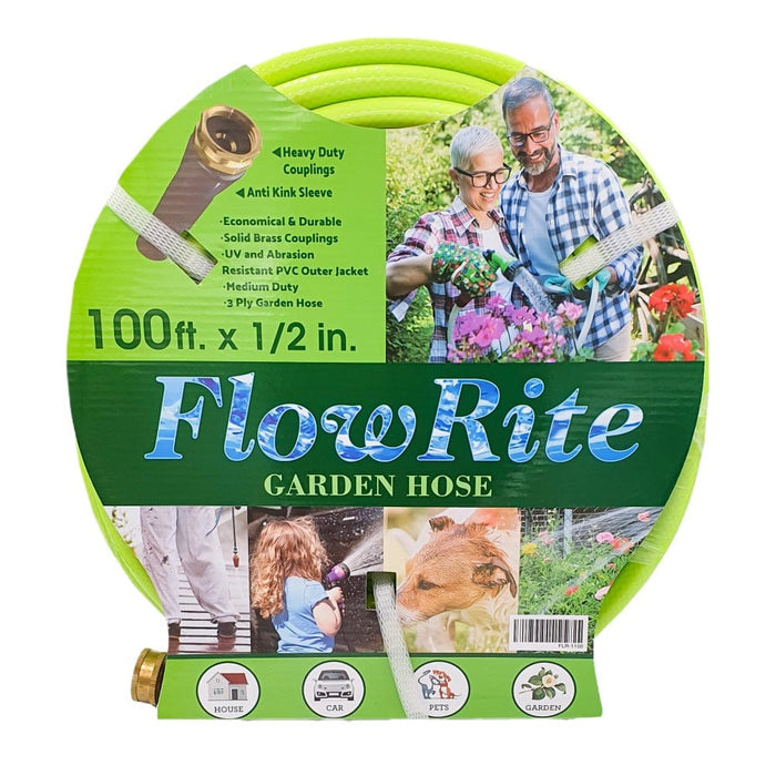 FLOW RITE GARDEN HOSE 100 FT X 1/2 IN. 3 PLY - 1100 Pie's Variety Store