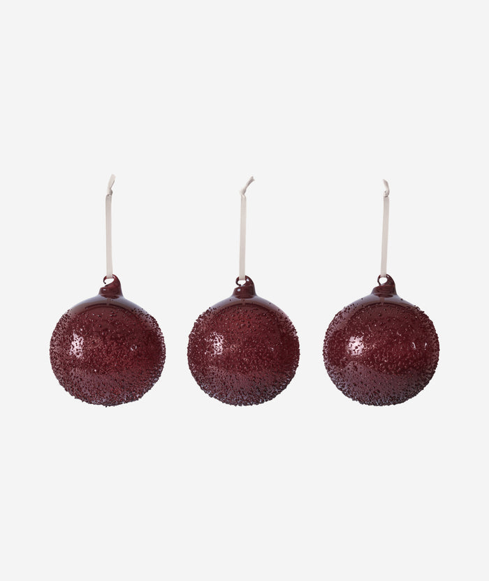 Flurry Glass Baubles Set/3 - More Options