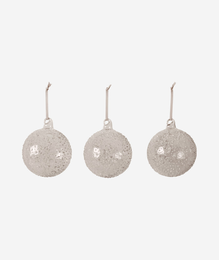 Flurry Glass Baubles Set/3 - More Options