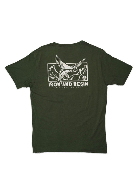 Flying Fish Pocket Tee - Iron & Resin